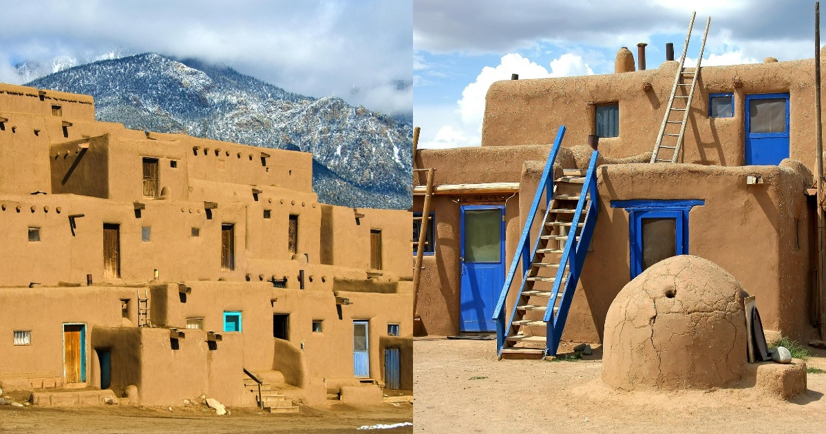 タオスプエブロ ネイティブアメリカンが千年暮らす レンガ住居